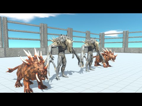 SCOURGE WITH 2 HELL HOUND VS FACTION | Animal Revolt Battle Simulator