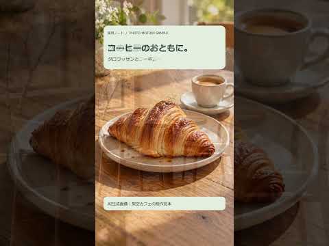 飲食店の写真3枚で15秒縦型動画を作ります イメージ1