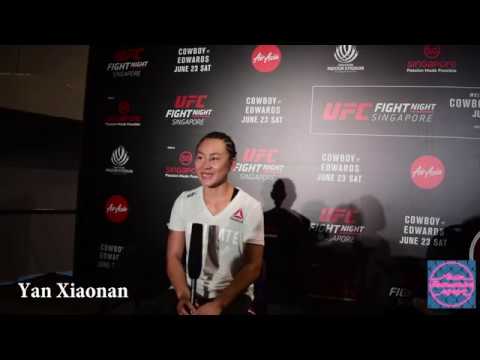 UFC Singapore Post Fight Interview - Yan Xiaonan