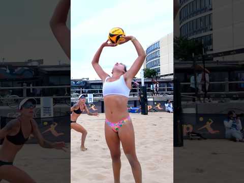 41 second LONG Rally🫣😮‍💨 #volleyball #womensbeachvolleyball #volleyballworld #beachvolleyball