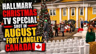 HALLMARK  TV CHRISTMAS SPECIAL BEING SHOT IN AUGUST IN CANADA