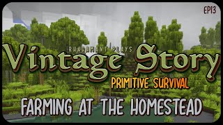 Farming at the Homestead in Vintage Story Primitive Survival - Surviving Wilderness // EP13