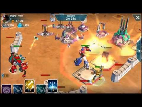 Transformers Earth Wars Attack Abilities for Bumblebee and Cliffjumper