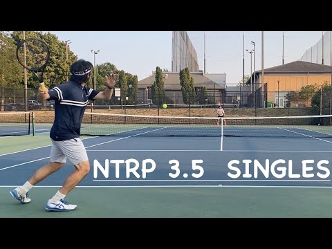 NTRP 3.5 Singles - battle of OHBH edition #tennis #tennismatch #onehandedbackhand