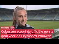 Sophie Cobussen maakte de eerste officiële goal voor Feyenoord Vrouwen: 'Super mooi!'