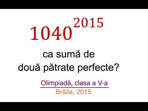 Probleme de olimpiada (clasele 5,6) - Patrate perfecte