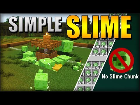 SIMPLE SWAMP SLIME FARM TUTORIAL 🟩 (No SLIME CHUNK! ) | Minecraft 1.18-1.20 Java & Bedrock