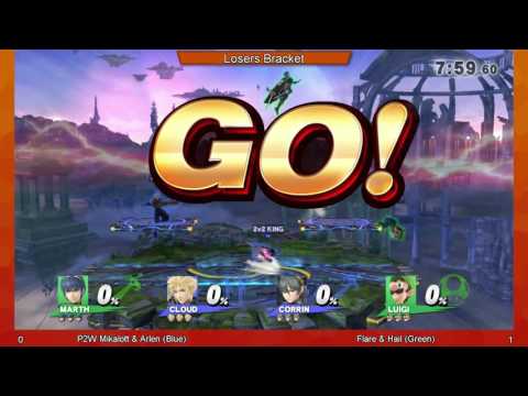 Gwinnett Brawl May 2016   Smash 4 Losers Bracket   P2W Mikalott & Arlen Blue vs Flare & Hail Green