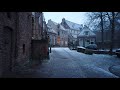 Snowy Winter Walk in Amersfoort 🌨️ | Utrecht - The Netherlands 4K
