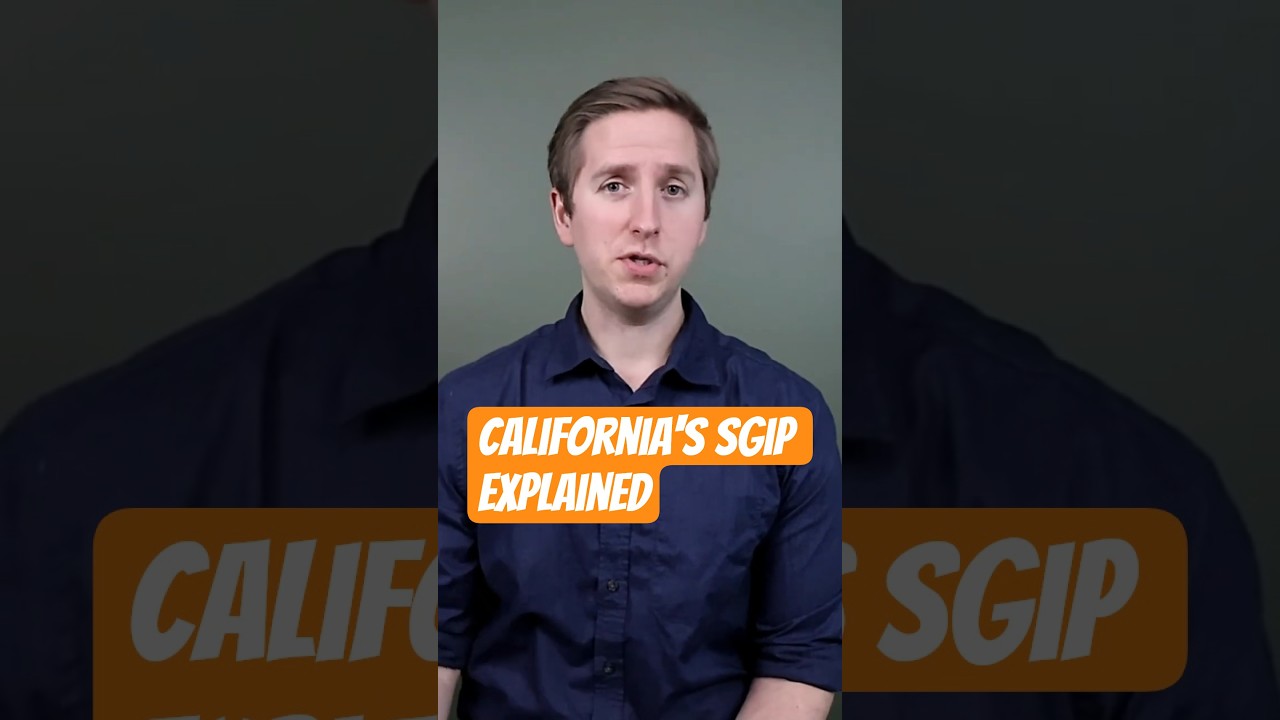 California Incentives Explained - SGIP