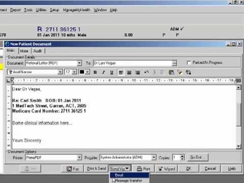 MedTech - Send a Referral/Letter