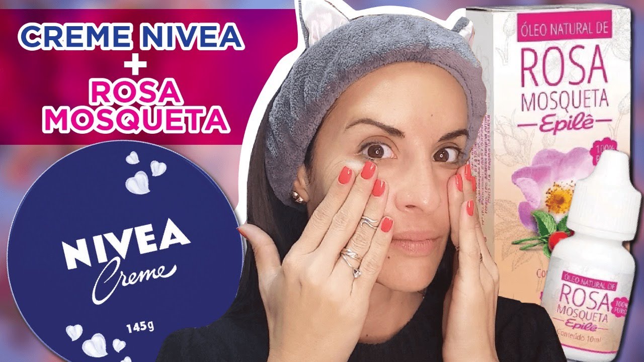 CREME NIVEA E ÓLEO DE ROSA MOSQUETA Como Usar? | Baratinhos de farmácia