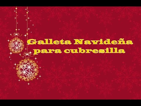 Galleta navideña para cubresilla