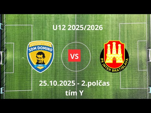 U12 - SDM Domino - FK Inter Bratislava - 2.polčas - 25.10.2025 - tím Y