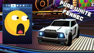 *FULL WHITE FENNEC* Rocket league how to make your fennec completely white!