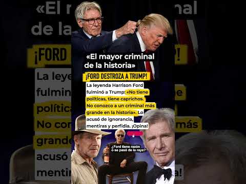 Harrison Ford se burla de Donald Trump (Subtitulado)