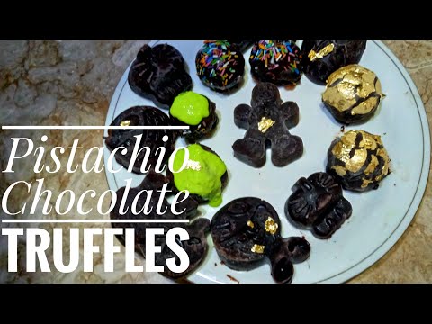 Pistachio Chocolate Truffles || Truffles || Chocolate Truffles.