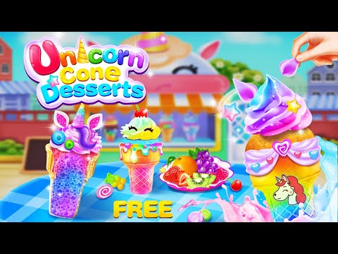 Ice Cream Cone - Unicorn Rainbow Honey Cup Cakes Video