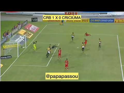CRB 2 X 0 CRICIÚMA / Veja o Primeiro Gol