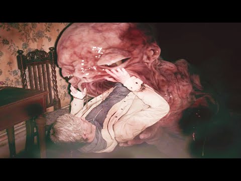 RE8 Baby Fetus Monster Swallow Ethan in Third Person + House Beneviento - Resident Evil 8 Village