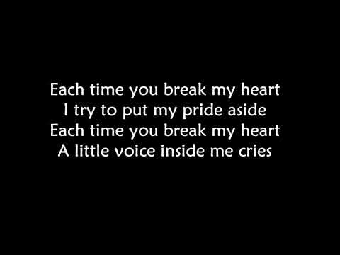 Nick Kamen - Each time you break my heart LYRICS ||Ohnonie (HQ)