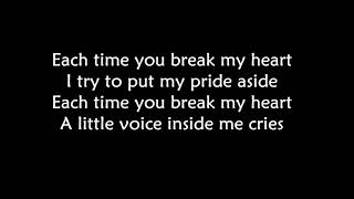 Nick Kamen - Each time you break my heart LYRICS ||Ohnonie (HQ)