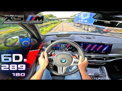 2024 BMW X5M COMPETITION with NEW V8 is FAST! - TOP SPEED on AUTOBAHN