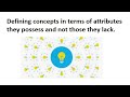 Defining Concepts By Attributes They Possess Not Those They Lack