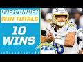 2022 NFL Over/Under Predictions: Chargers 10 wins [Expert Breakdown] | CBS Sports HQ