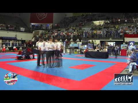 Lorenzo Del Gaudio ITA v Elijah Everill GBR Junior WAKO World Championships 2014