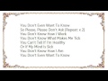 D.R.I. - Don't Ask Lyrics
