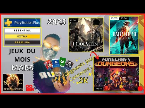 Mon Pire Cauchemar MPC INFERNAL GAMING - NIGHTMARE ON MINECRAFT DUNGEONS (PlayStation Plus Essential games from March 2023 + 2K competition game)
