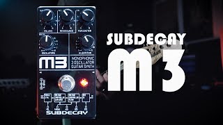 Video thumbnail for Demos in the Dark - Subdecay: M3 Monophonic 3 Oscillator Synth by MAS Distro