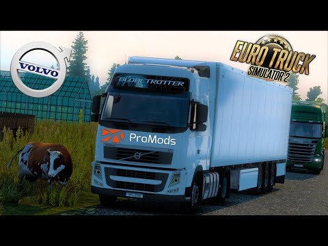 Ets2/ 1.40 / Volvo FH 13 / Vilnius (LT) -  Porchow (RUS) /  Promods2.55 + RusMap