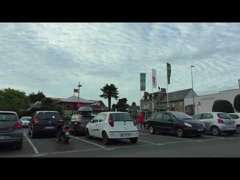 Driving Around 22200 Guingamp, Côtes d'Armor, Brittany, France 16th August 2017