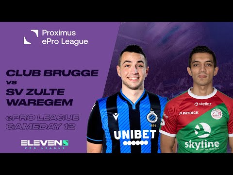 NL | Club Brugge - SV Zulte Waregem (Proximus ePro League - Speeldag 12)
