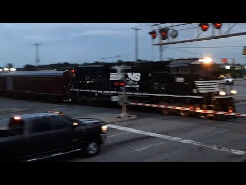 Norfolk Southern Office Car Special 947 highballs past Easley SC.