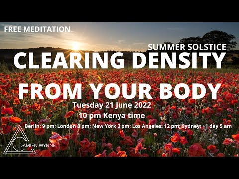 Damien Wynne - free meditation - CLEARING DENSITY FROM YOUR BODY