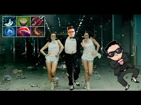 Miracle- Dota 2 [Weaver] Gangnam Style Blink, Dragon Lance + Drum
