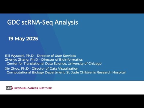 GDC Single Cell RNA-Seq Analysis
