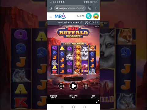Big Buffalo Megaways Bonus Round on MrQ.com