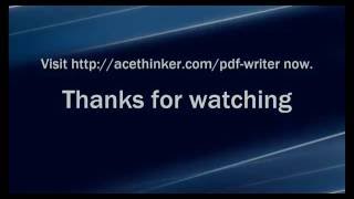 AceThinker PDF Writer YouTube Video