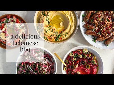 A delicious Lebanese BBQ - from prep to serve