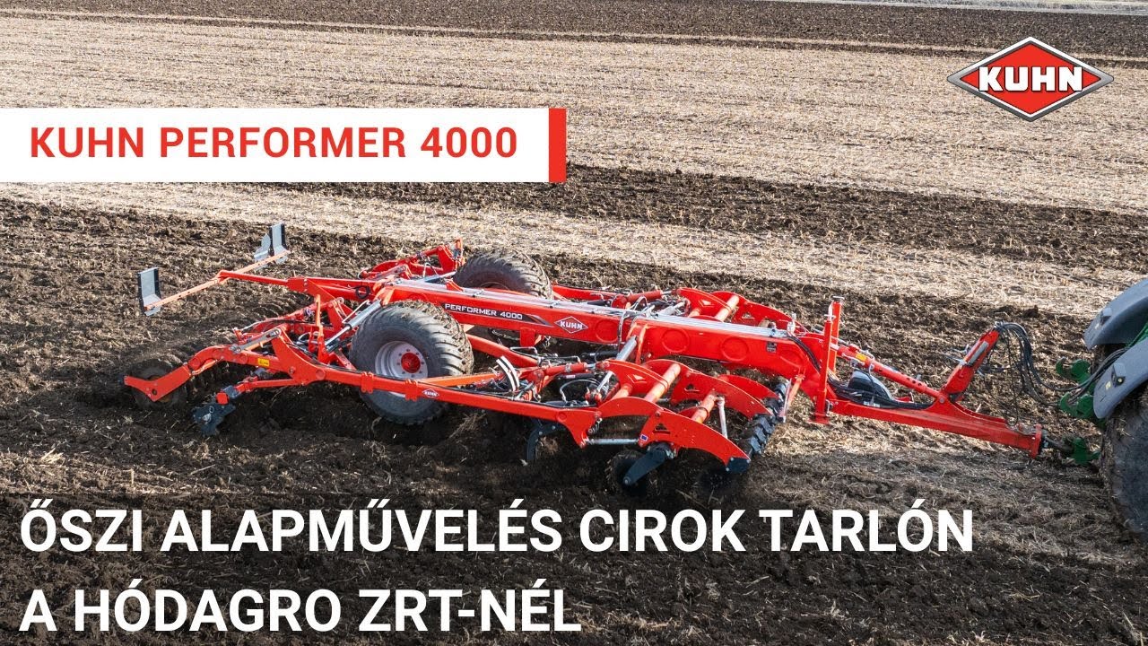 KUHN Performer 4000 – A tárcsás-kapás kultivátor, amit imádnak a gazdák.