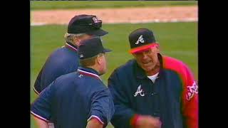 Atlanta Braves vs Colorado Rockies (September 12, 1996) Bobby Cox Gets Ejected
