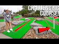 Elisha gets a Hole In One at this Challenging Mini Golf Course!