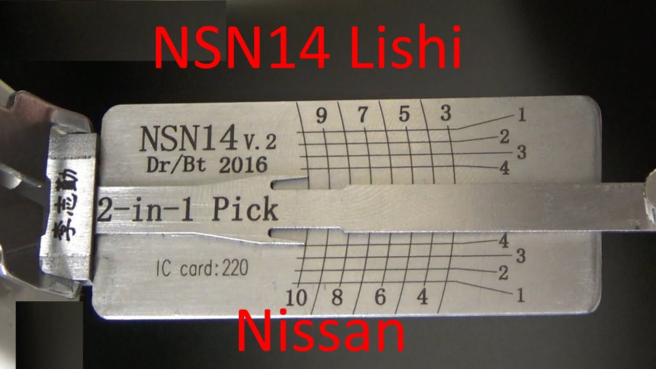 8 Cut NSN14 Lishi Picking & Decoding
