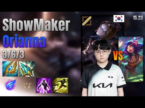 ShowMaker Mid Orianna vs Neeko lol KR solo rank Full Game 15.23 | 쇼메이커 오리아나 vs 니코