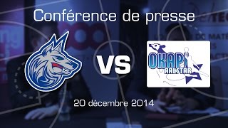 preview picture of video 'Conférence de presse : Wolves - Alost (20 décembre 2014)'