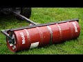 Homemade Lawn ROLLER From OIL BARRELS